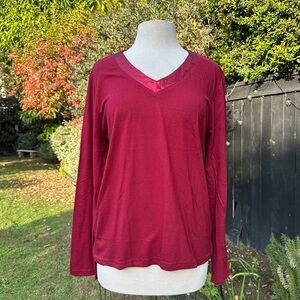 NWT Blis Satin Embellished Top- size L